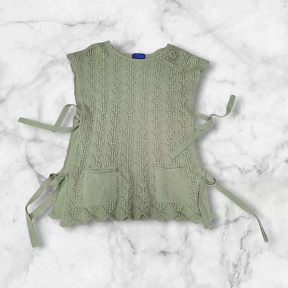 Vintage Sweaters - New Vintage Esveg Mongolia Tie Side Sweater Size S